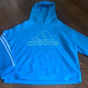 NWT ADIDAS HOODIE—striped hooded pullover Sweatshirt